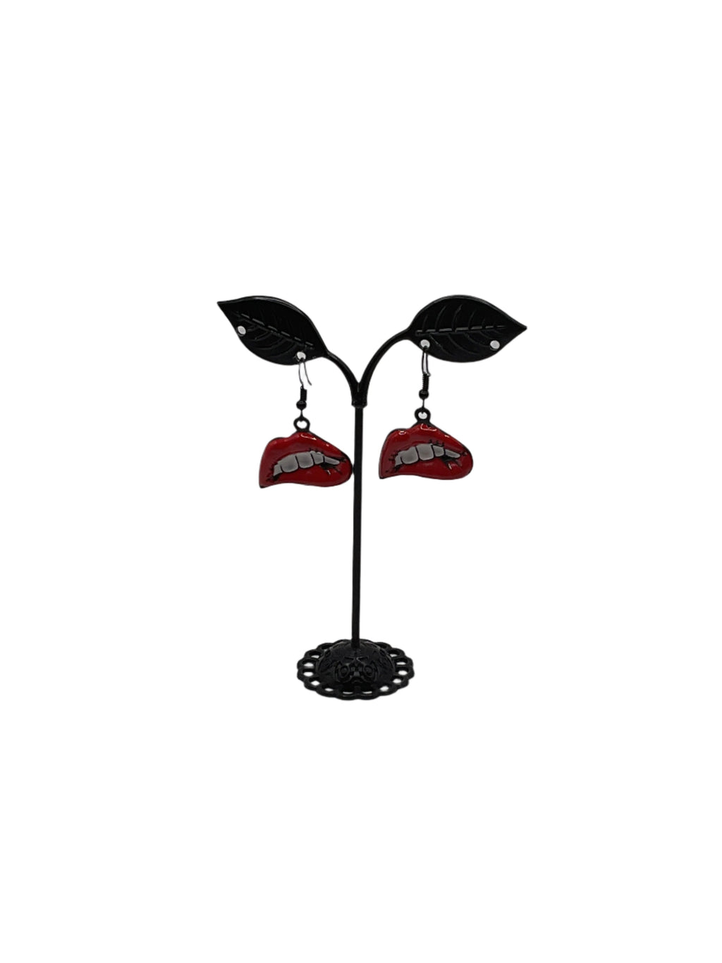 Red Lip Earrings