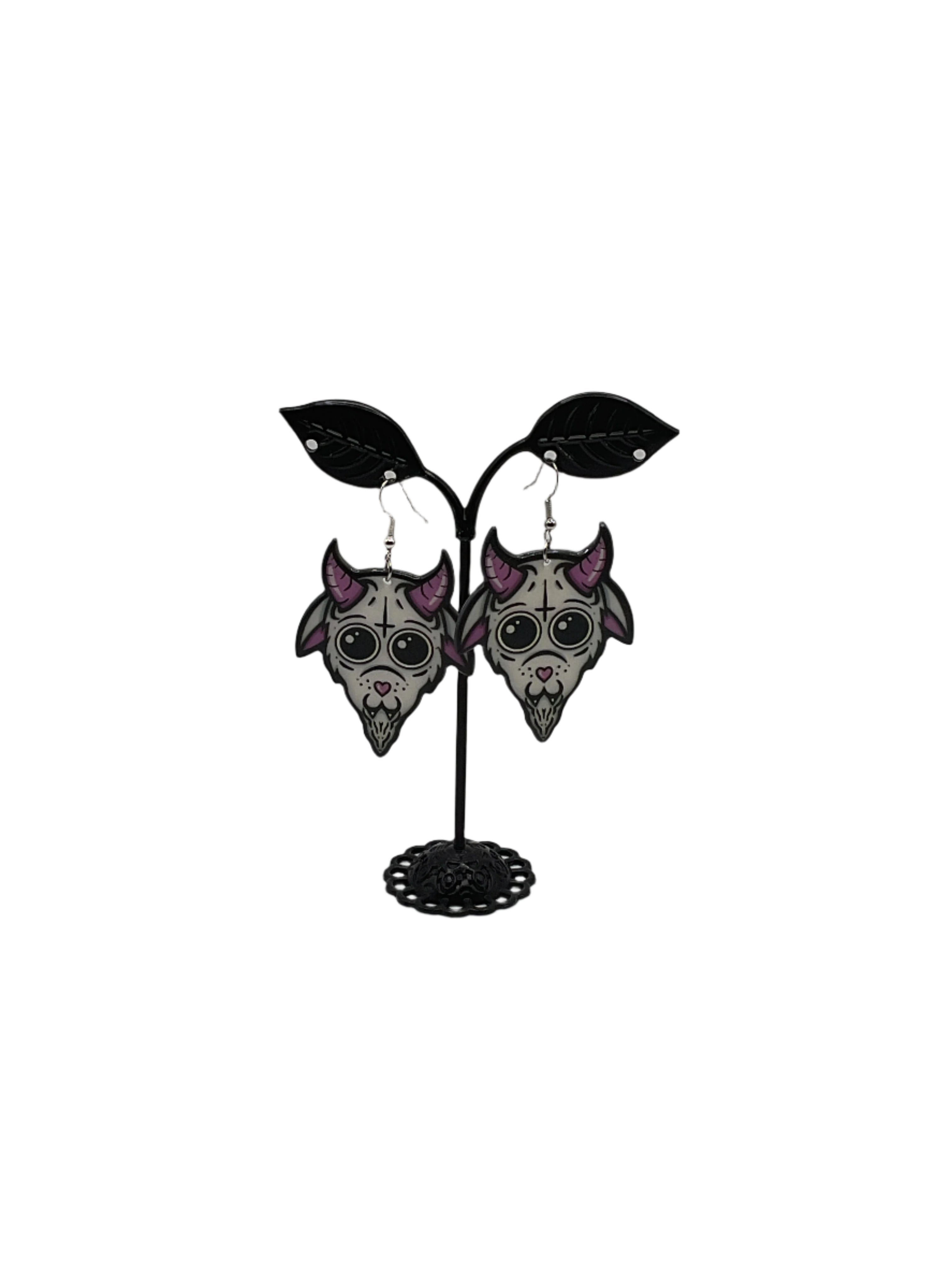 Pink Goat Earrings