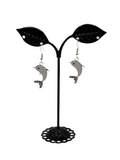 White Dolphin Earrings