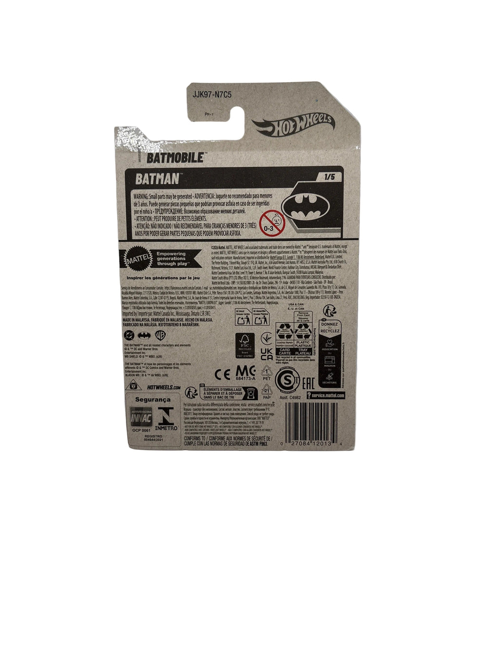 Hot Wheels Batmobile Diecast blue