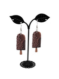 Crispy Chocolate Bar Earrings