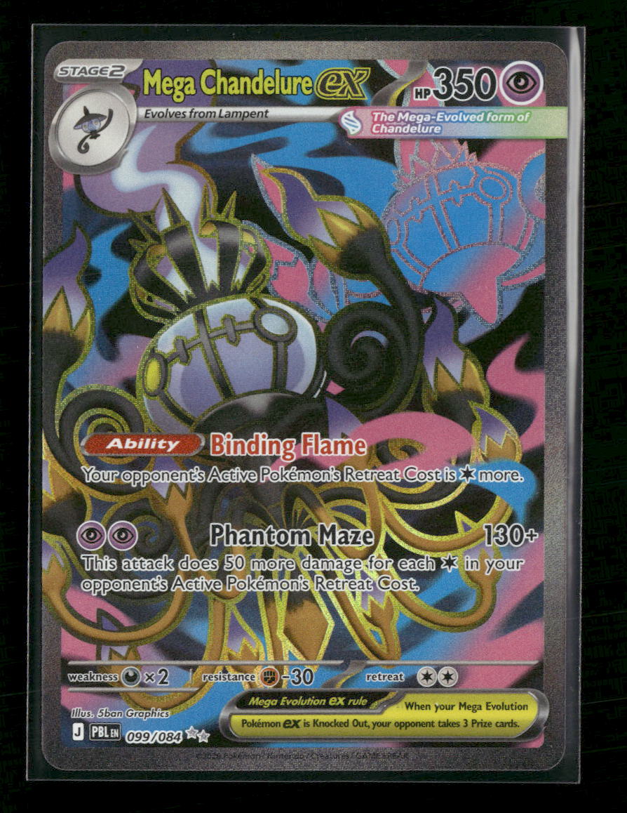 ME05: Pitch Black Mega Chandelure ex #099/084
