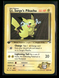 Gym Heroes Lt. Surge's Pikachu 1st Edition #081/132