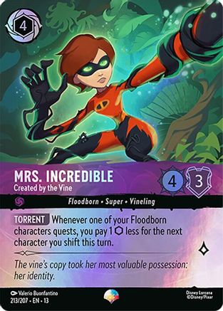 Mrs. Incredible - Created by the Vine (Epic) (213/204) - Attack of the Vine Holofoil