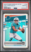 2020 Panini Donruss Optic Holo Tua Tagovailoa 10 PSA #152