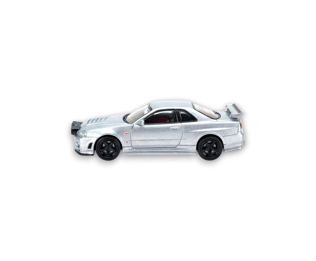 Street Weapon Nissan R34 GT-R Silver Snow Drift 1:64