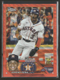 2023 Topps Chrome Orange Wave Refractors Jeremy Peña #/25 #113