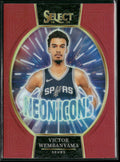 2024-25 Panini Select Neon Icons Red Prizms Victor Wembanyama #23