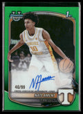 2025-26 Bowman Chrome Prospects Green Refractor Nate Ament #/99 #BCP-5