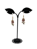 Pink Rose earrings