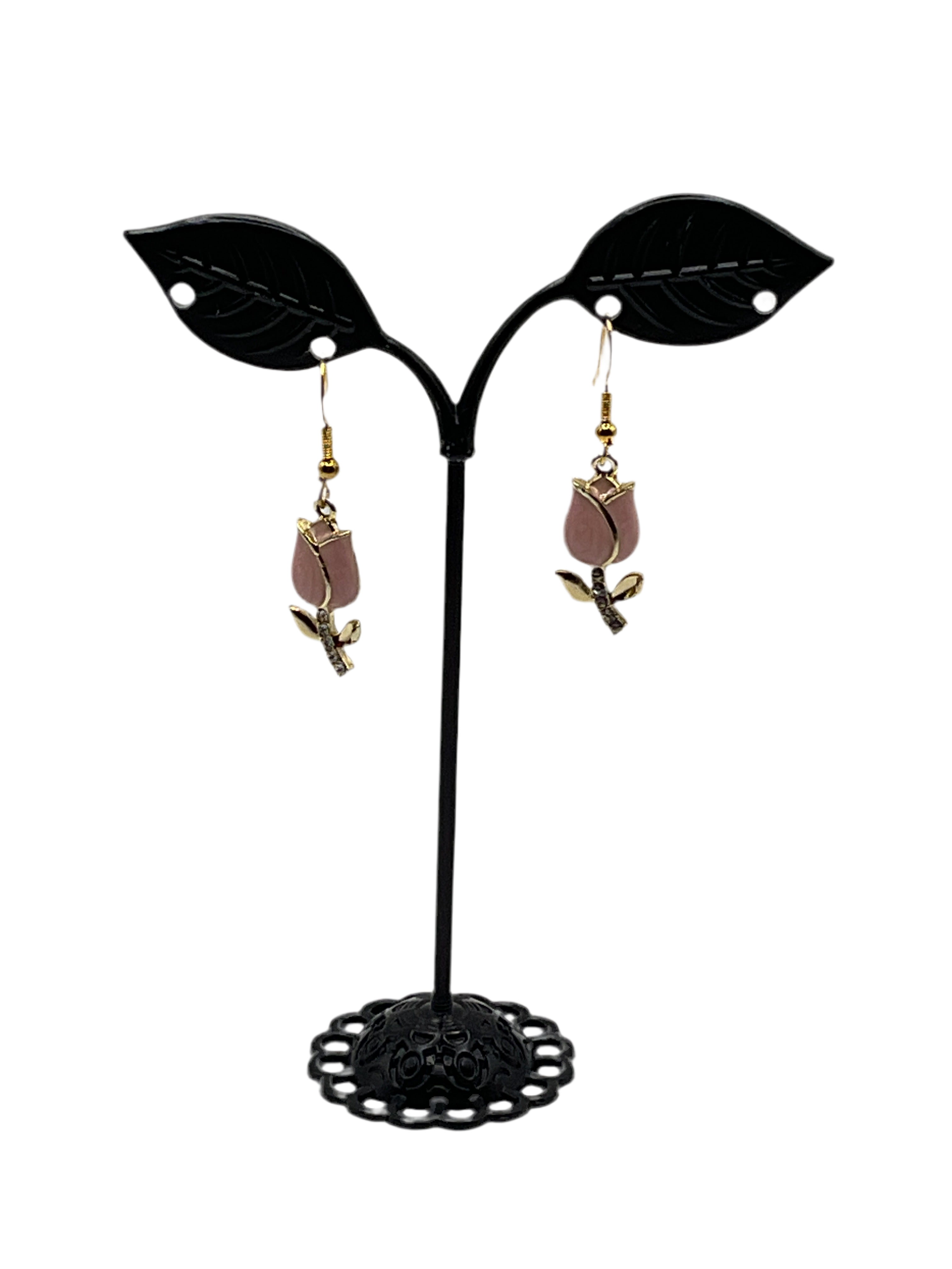 Pink Rose earrings