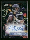 2025 Topps Chrome Cosmic AU Black Eclipse Refractor Sam Darnold #/10 AU #CCA-SD