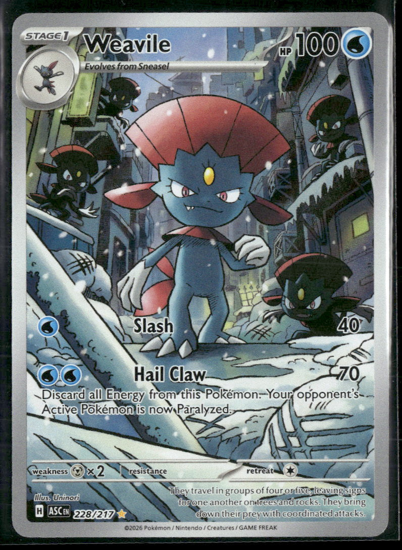 ME: Ascended Heroes Weavile #228/217