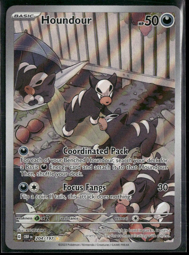 SV03: Obsidian Flames Houndour #204/197
