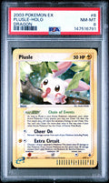 2003 Pokemon Ex Dragon Dragon Plusle-Holo 8 PSA #8