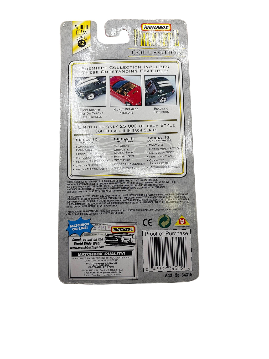 Matchbox Corvette Stingray III Diecast red