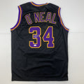 Autographed/Signed Shaquille Shaq O'Neal Los Angeles LA Black Basketball Jersey Beckett BAS COA