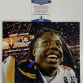 Autographed/Signed Travis Etienne Jr Clemson Tigers 8x10 College Football Photo Beckett BAS COA #1