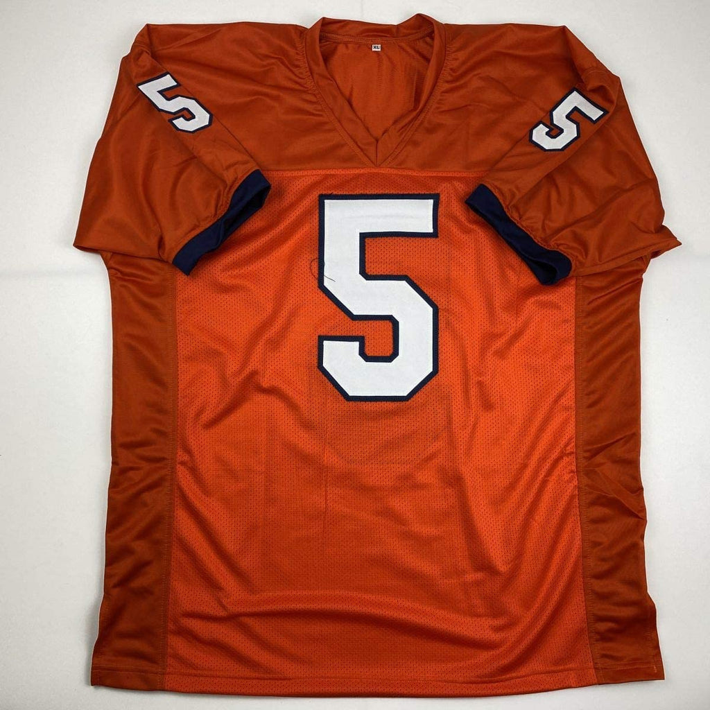 Autographed/Signed Tee Higgins Clemson Orange College Football Jersey Beckett BAS COA