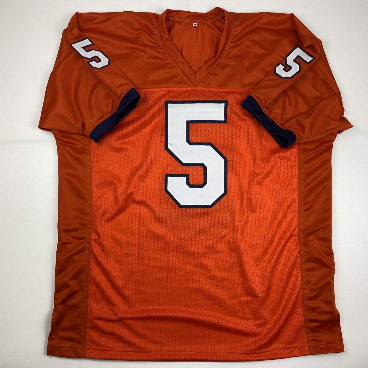 Autographed/Signed Tee Higgins Clemson Orange College Football Jersey Beckett BAS COA
