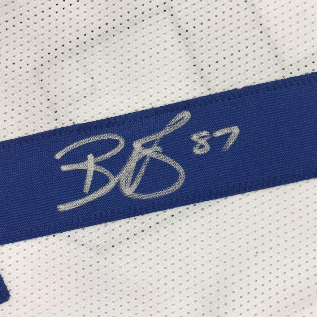 Autographed/Signed Reggie Wayne Indianapolis White Football Jersey JSA COA