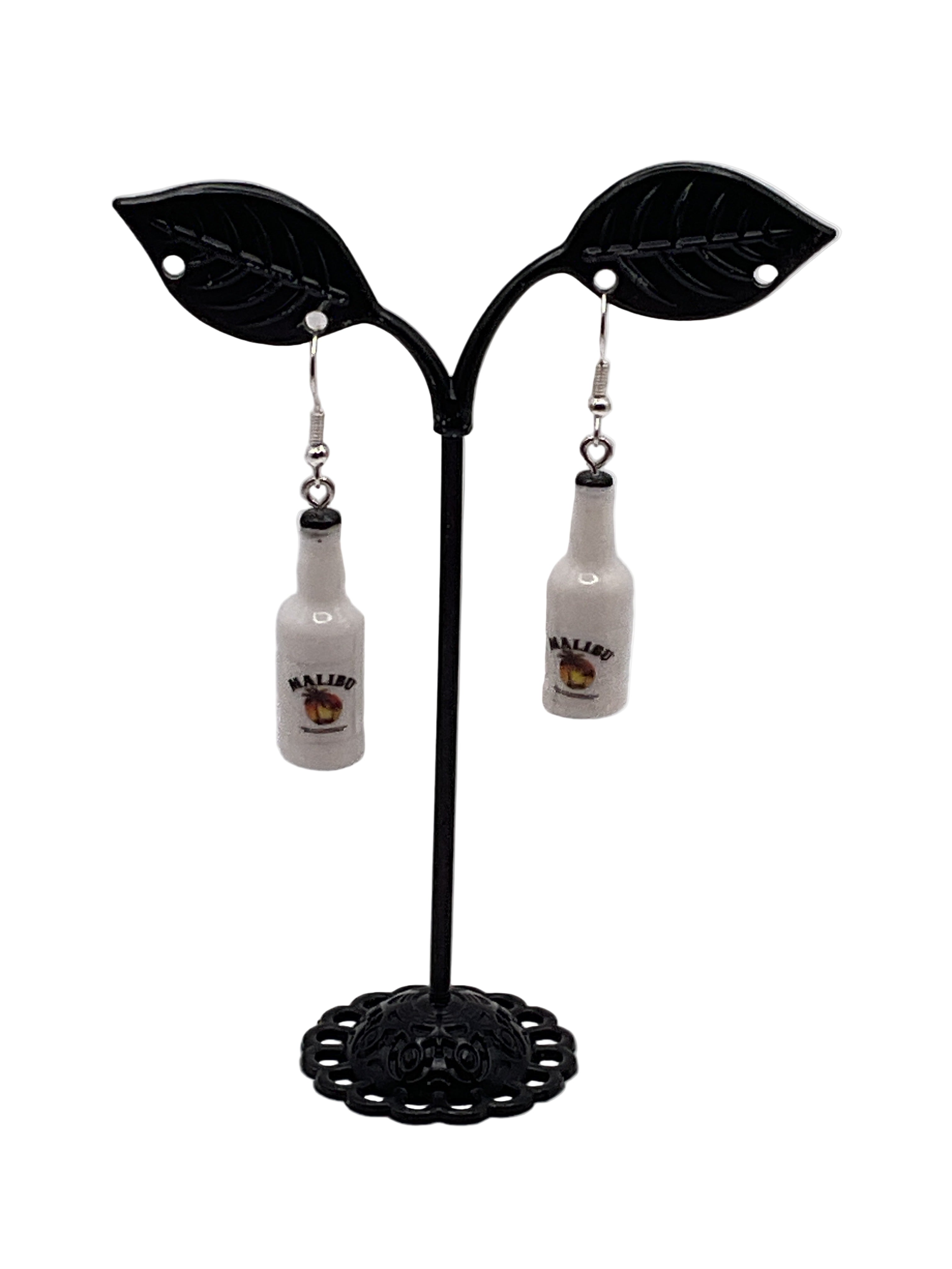 Malibu rum earrings