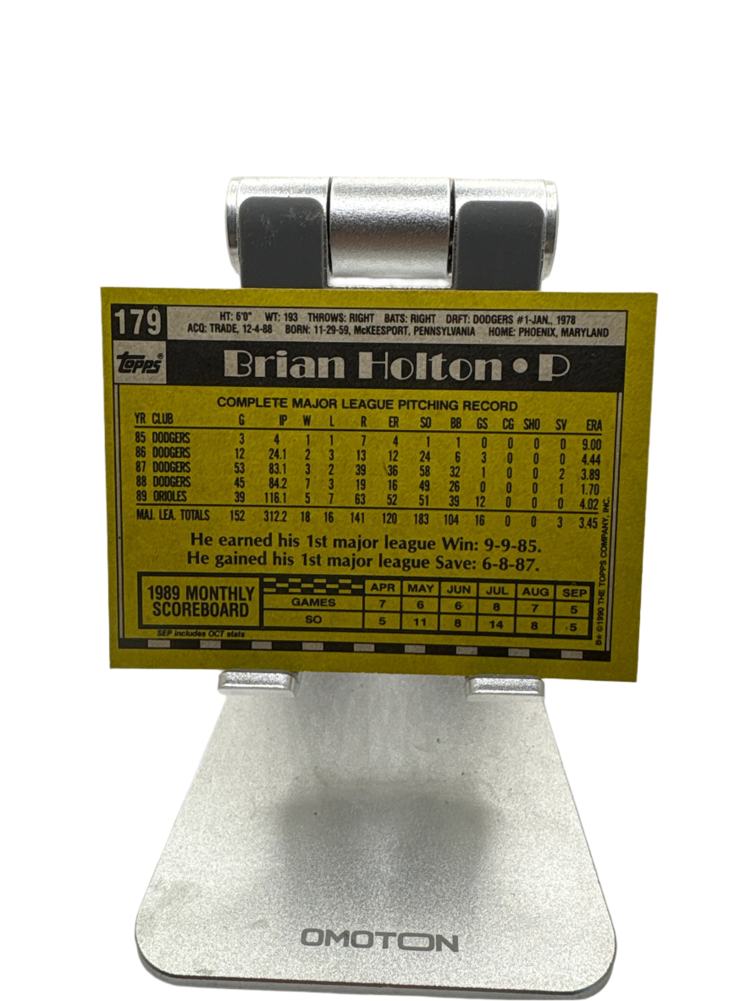 Topps Brian Holton