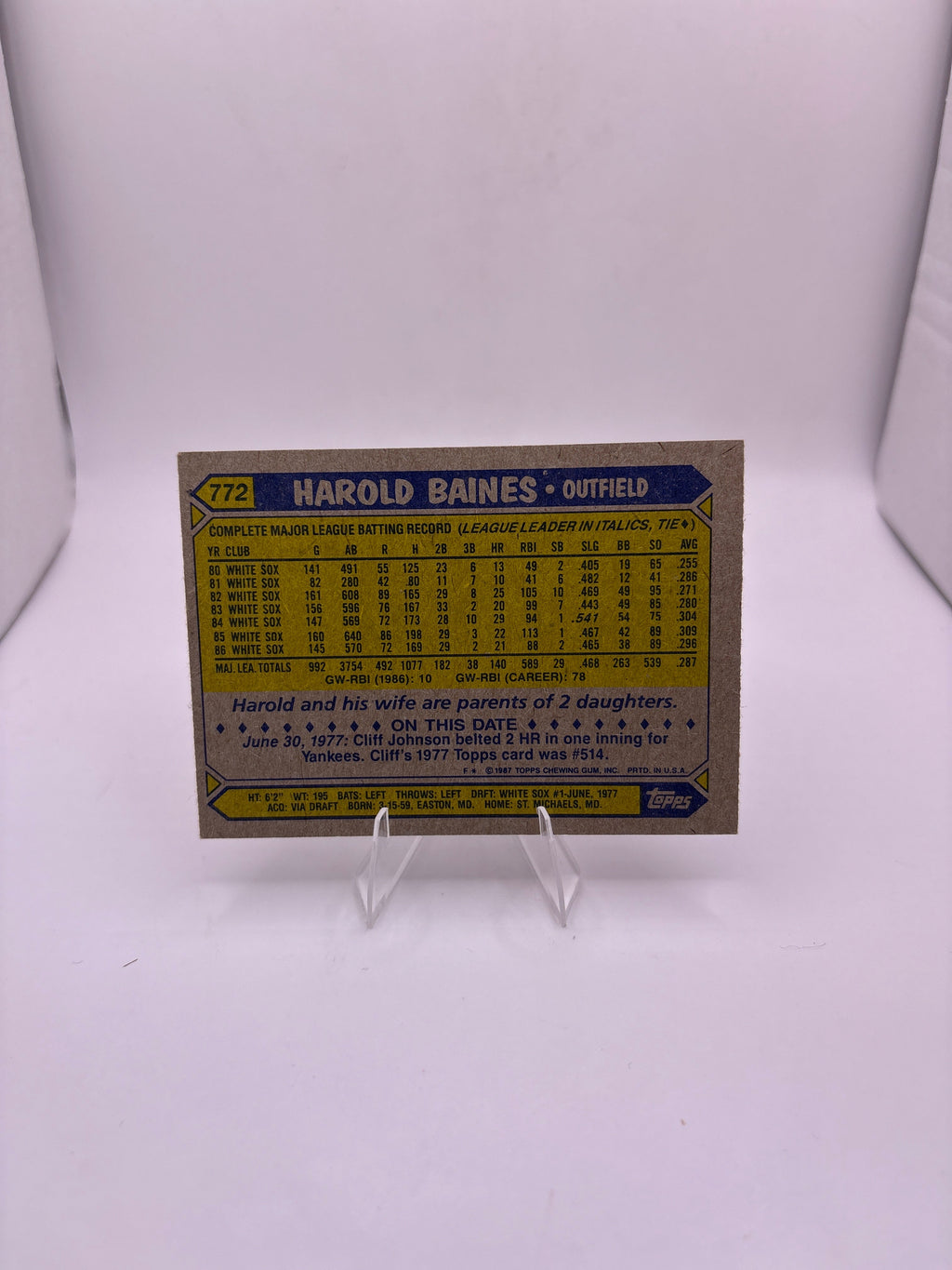 Topps Harold Baines