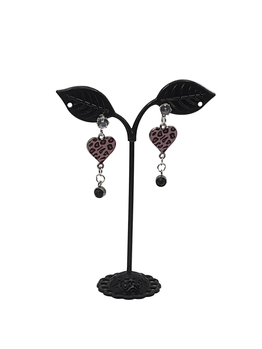 Dangling Heart and Charm Earrings