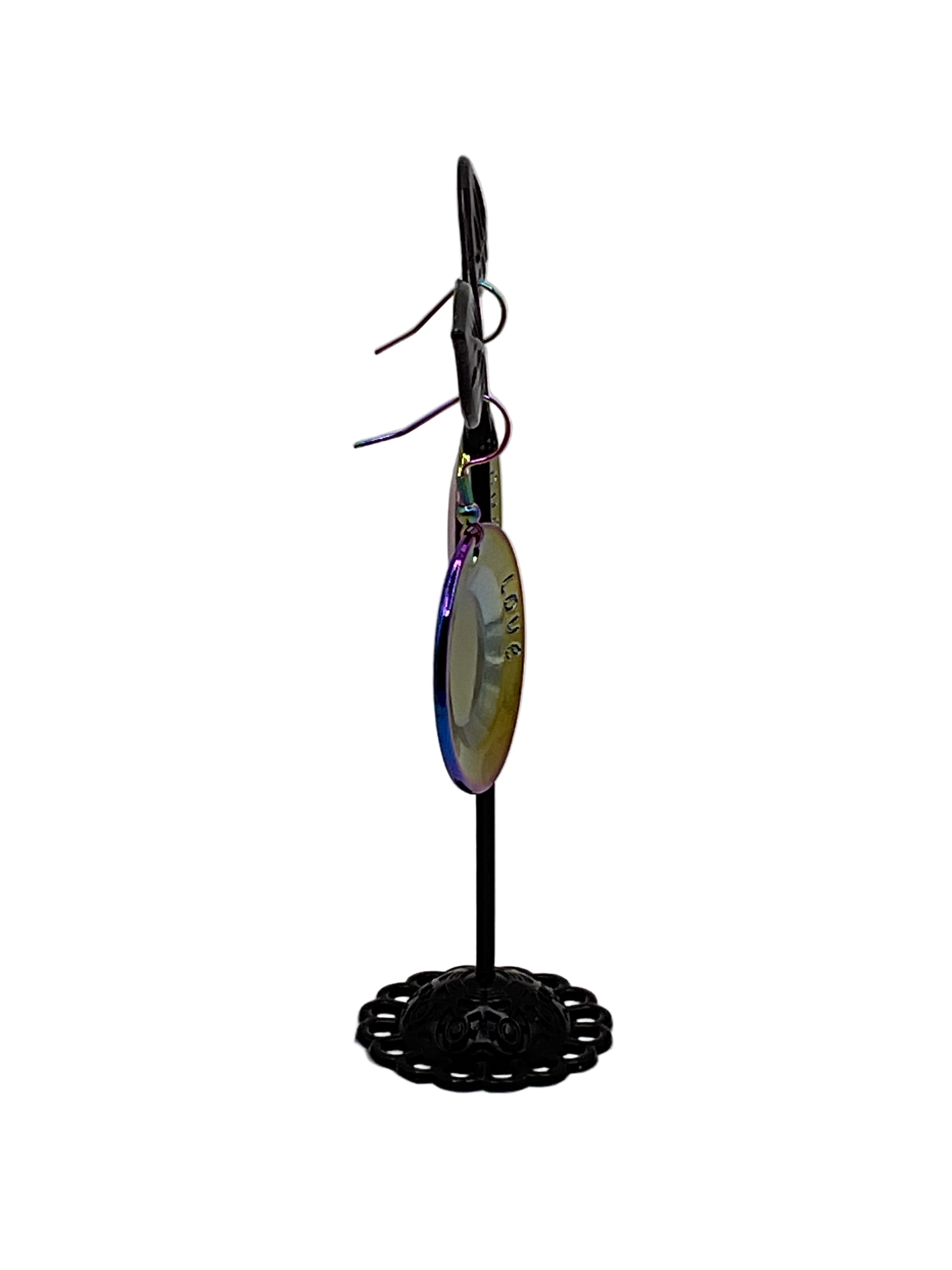 Plate earrings