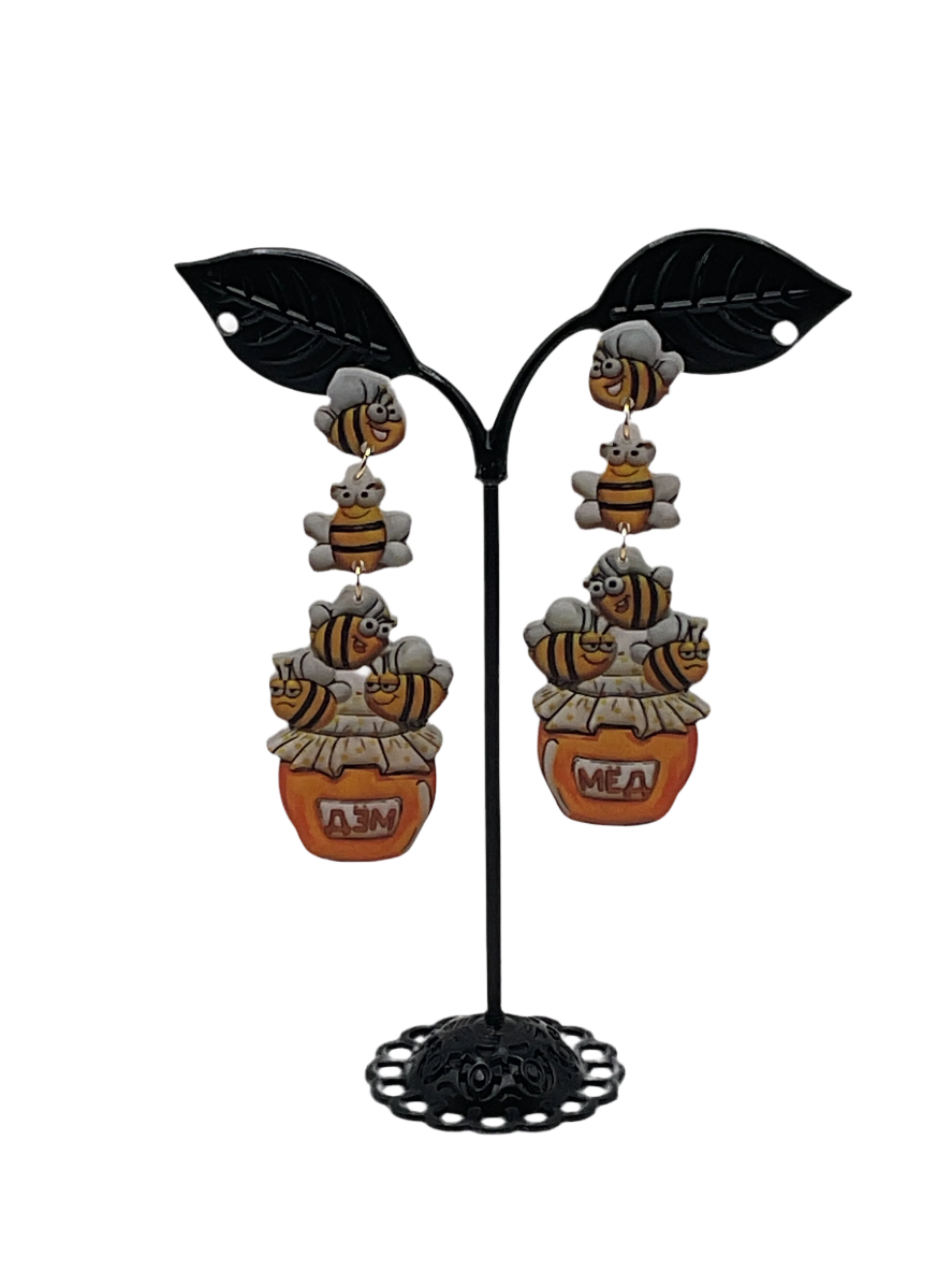 Bees And Honey Earrings