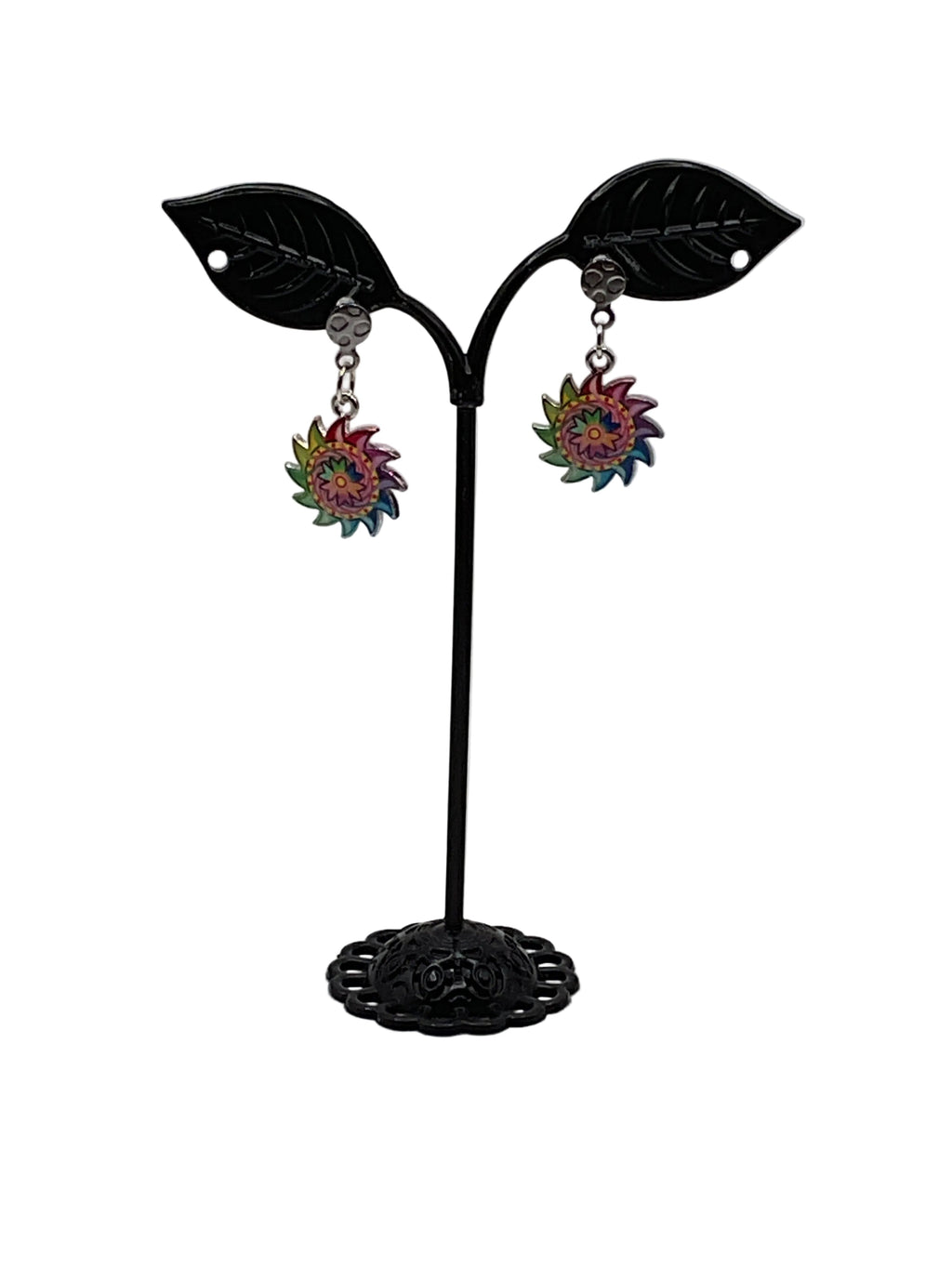 Colorful Gear Earrings