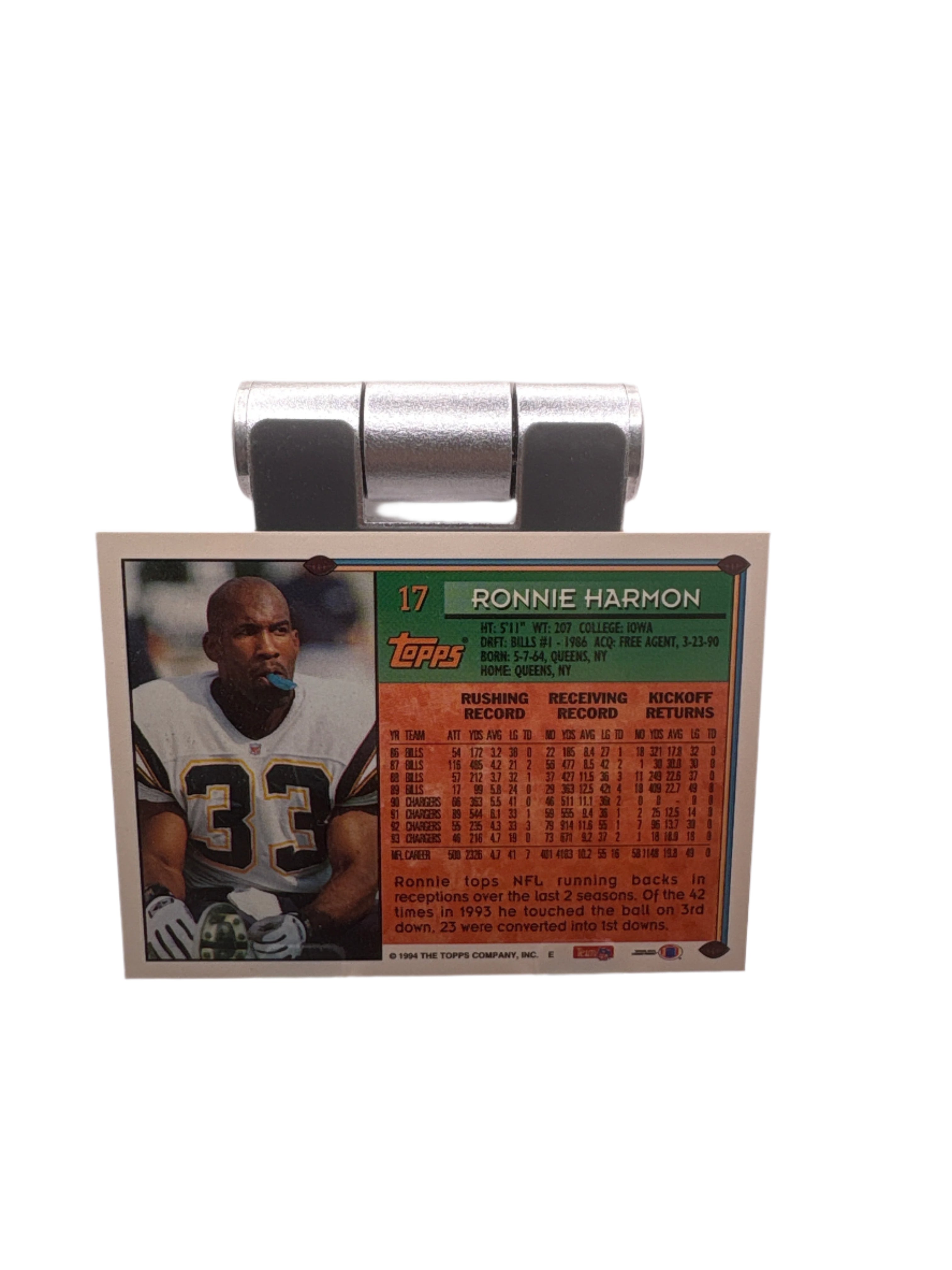 Topps Ronnie Harmon