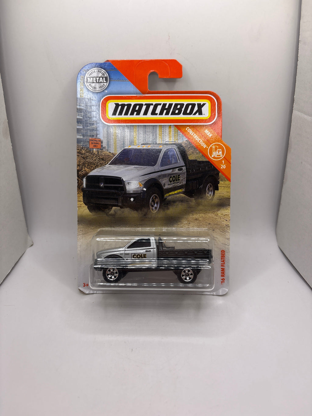 Matchbox 16 Ram Flatbed Diecast silver