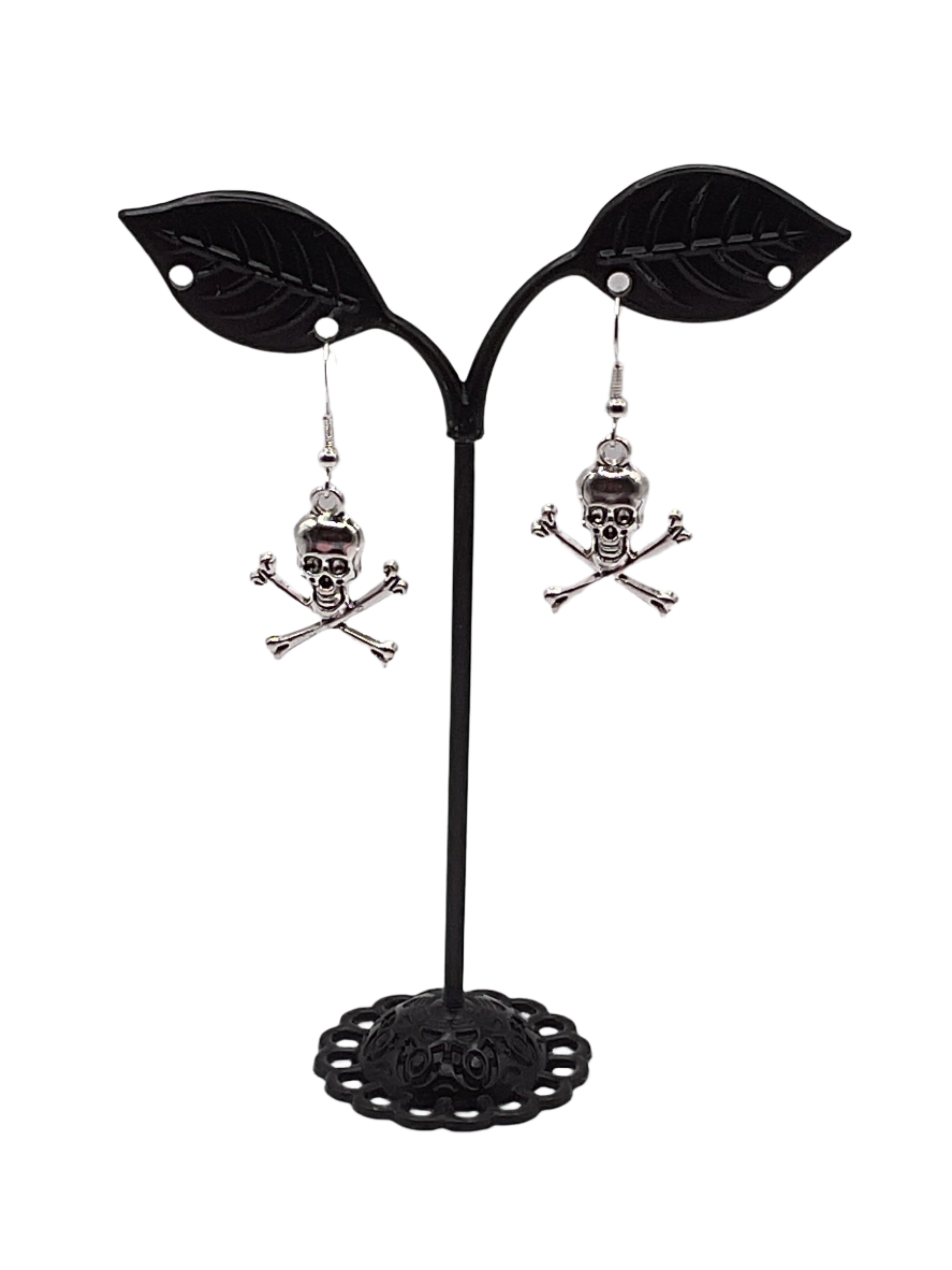 Skull and Cross Bone Earrings