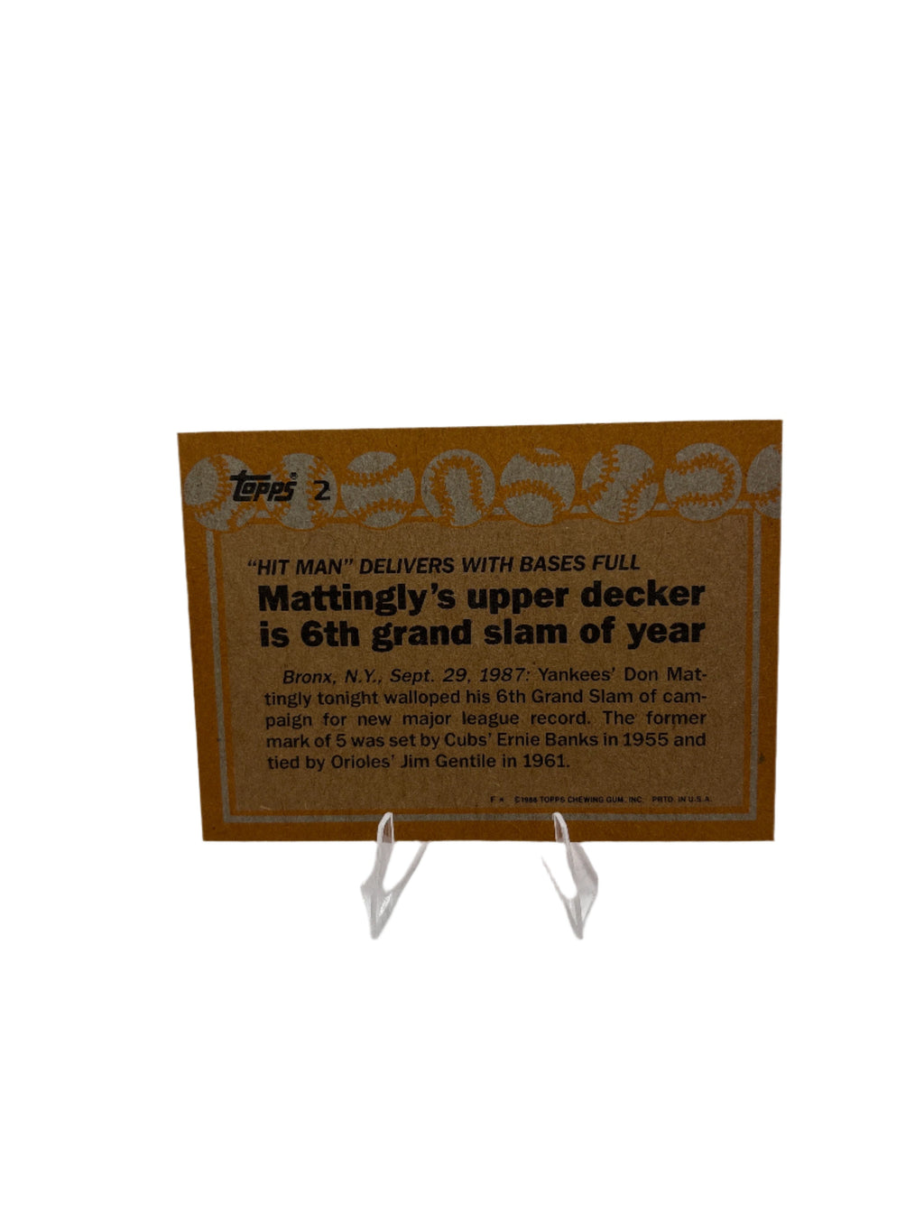 Topps Don Mattingly