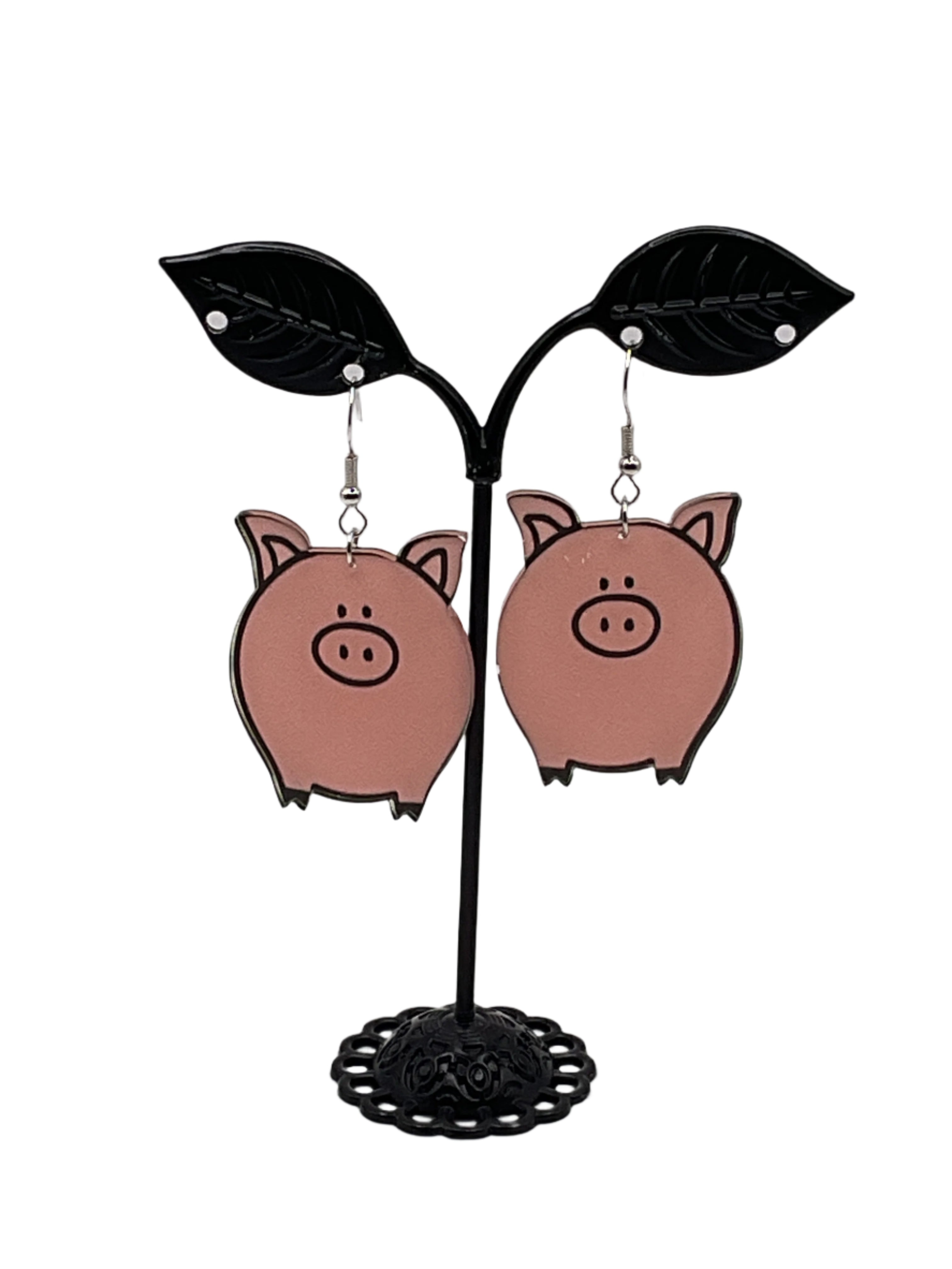 Pig earrings 1