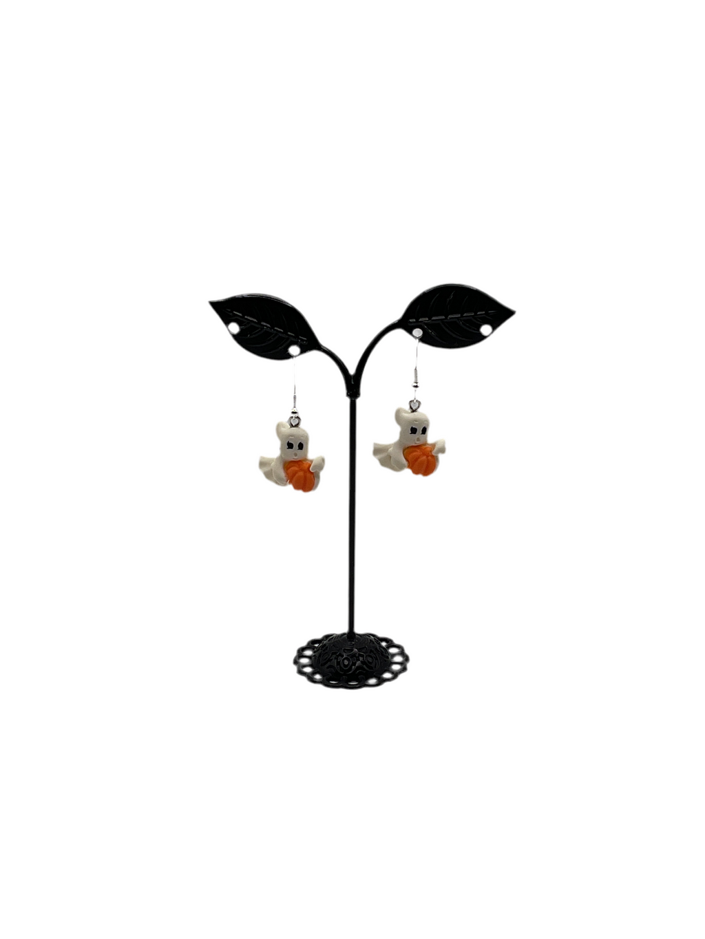 Ghost and Pumpkin Earrings