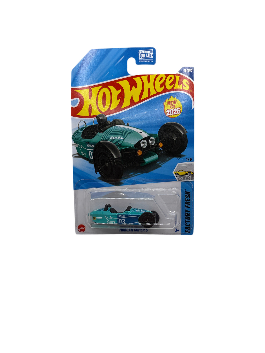 Hot Wheels Morgan Super 3 Diecast blue