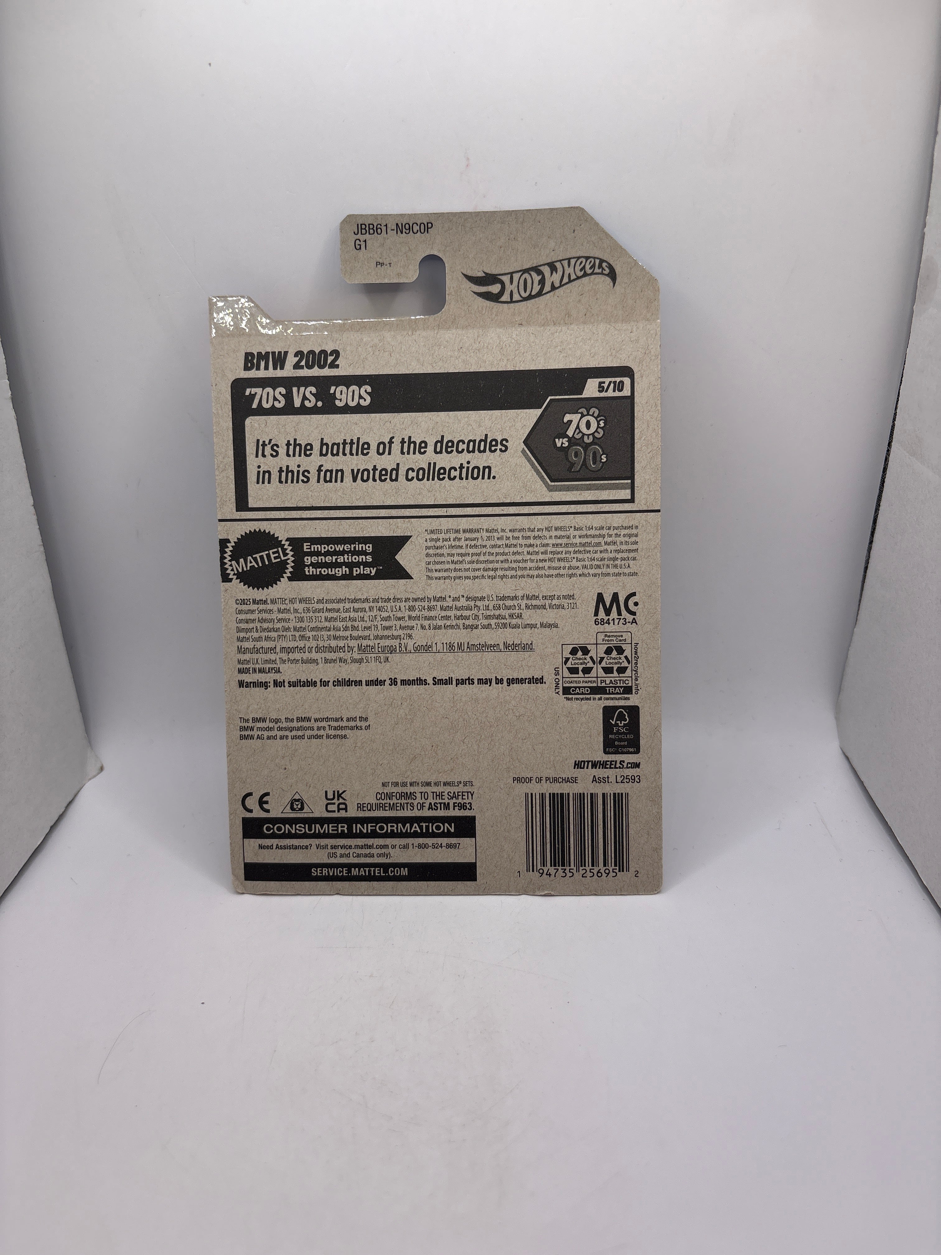Hot Wheels BMW 2002 Diecast blue