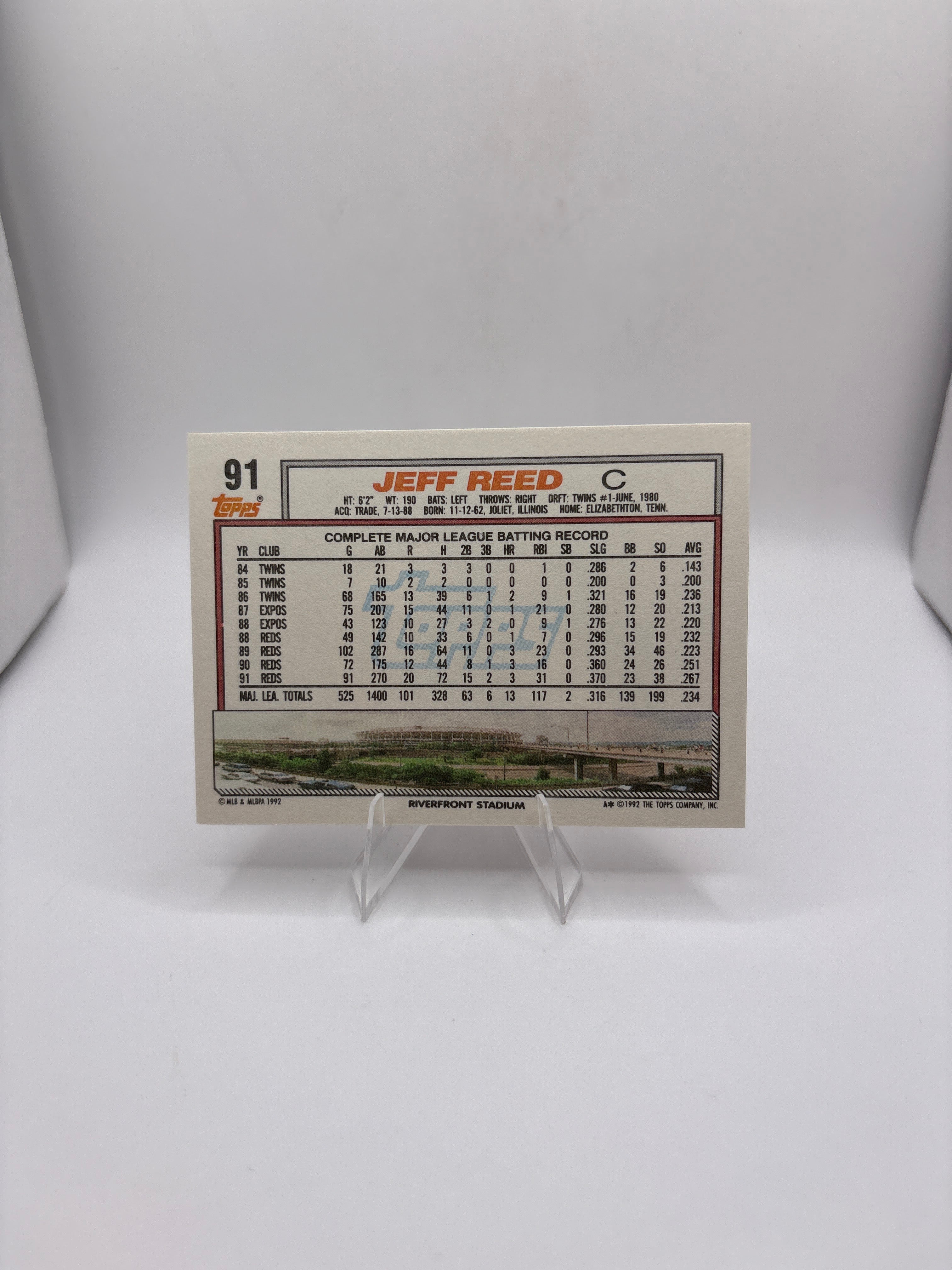 Topps Jeff Reed