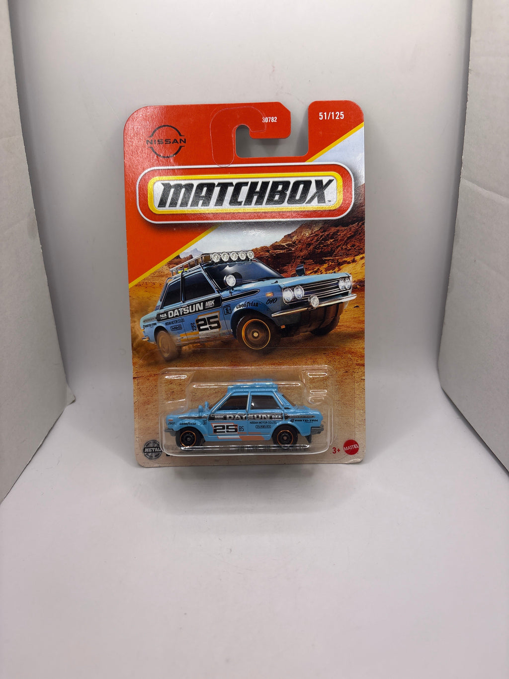 Matchbox 70 Datsun 510 Rally Diecast blue