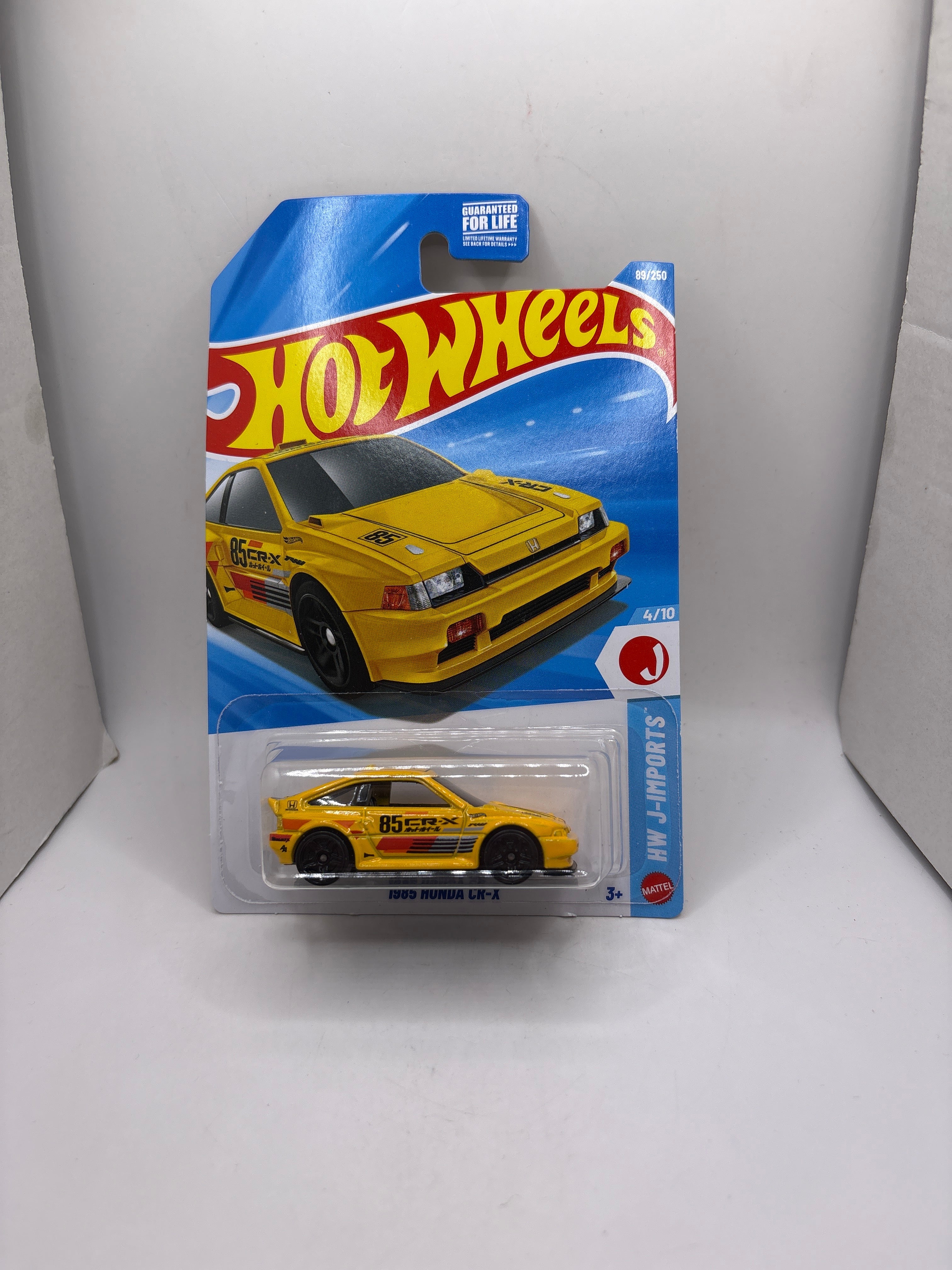 Hot Wheels 1985 Honda CR-X Diecast yellow