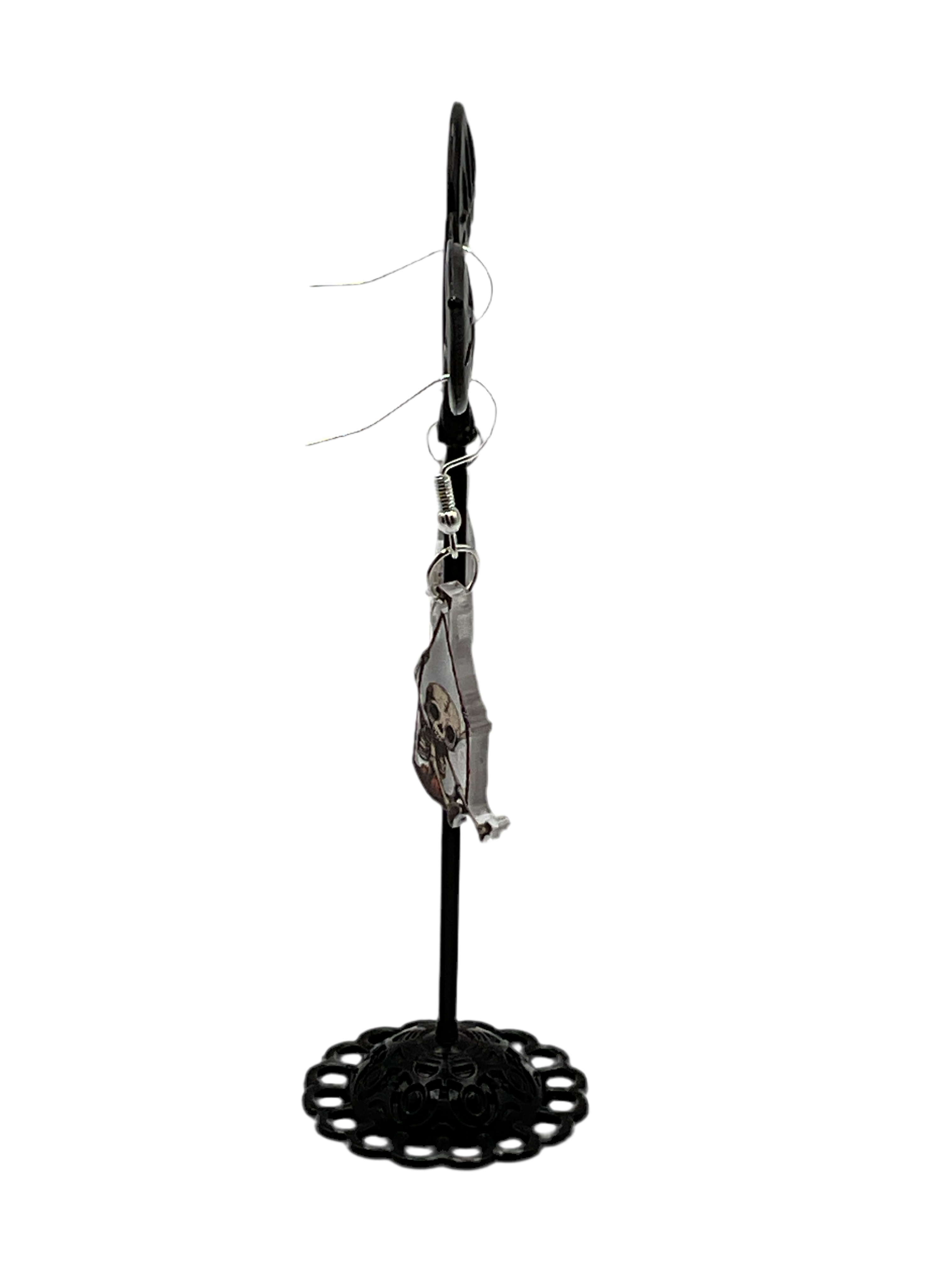 Skelton in a swing earrings