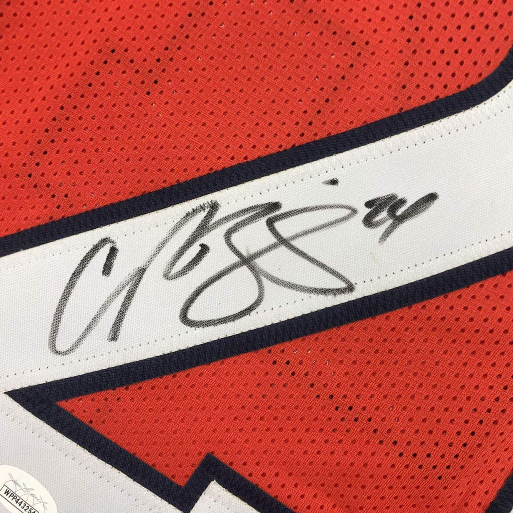 Autographed/Signed Champ Bailey Denver Orange Football Jersey Beckett BAS COA