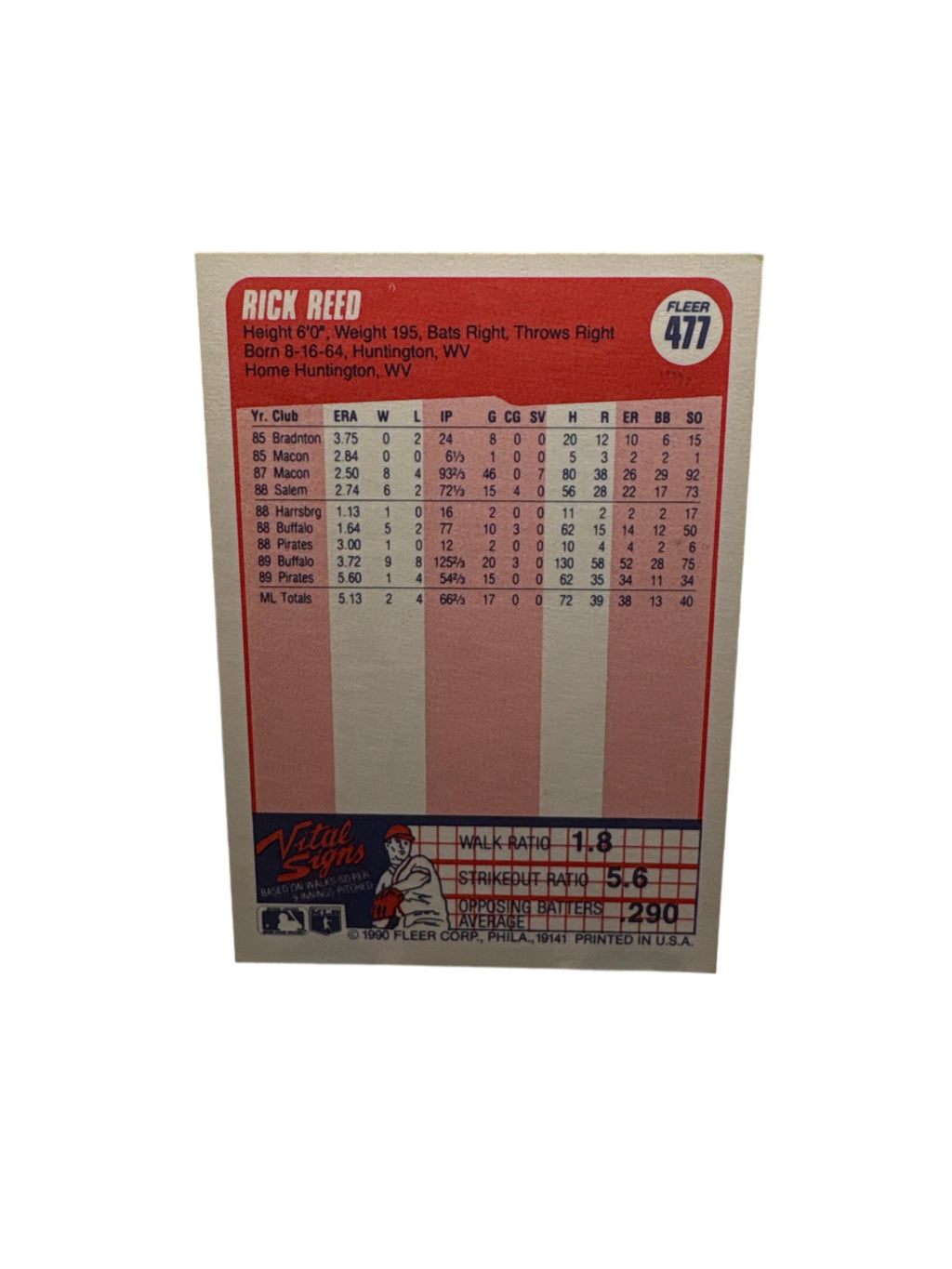 Fleer Rick Reed