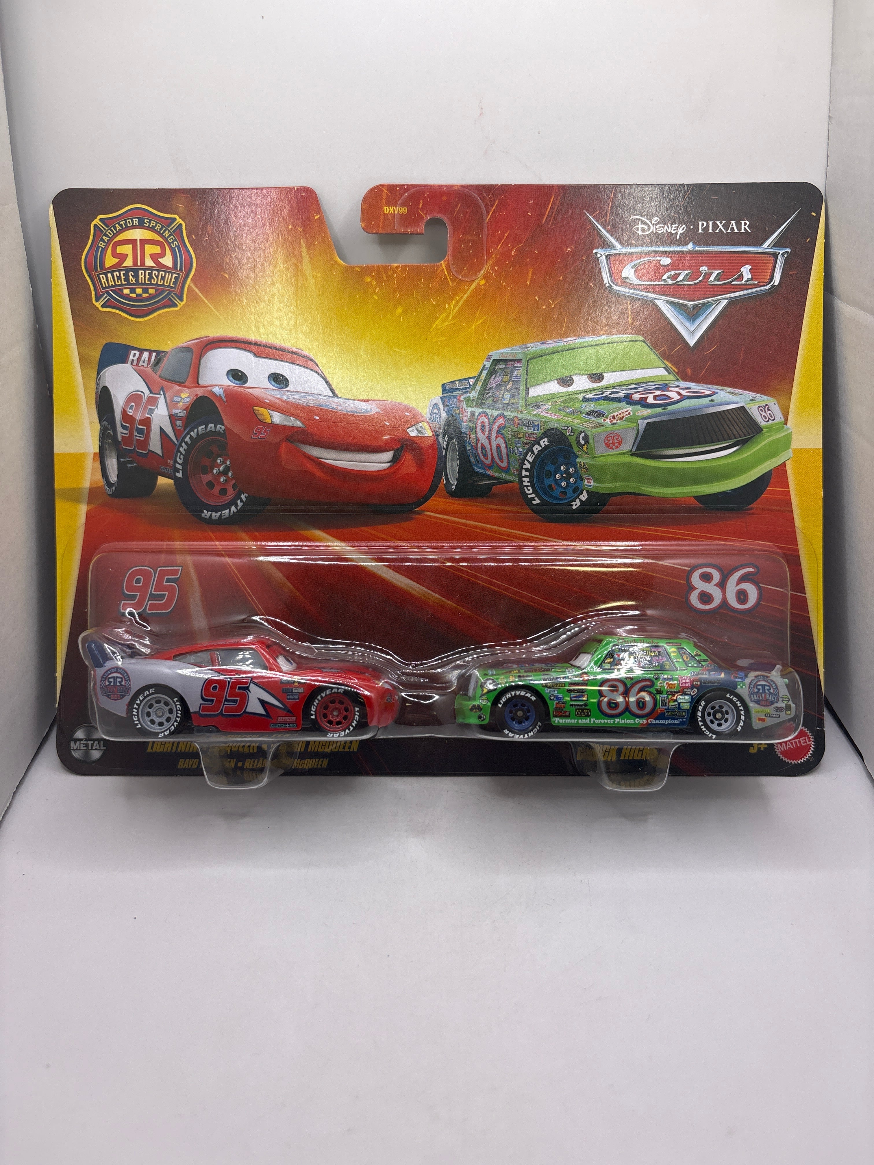 Disney Pixar Cars Lightning McQueen Chick Hicks Diecast multi color