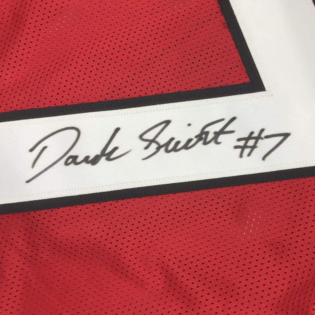 Autographed/Signed D'Andre Swift Georgia Red College Football Jersey Beckett BAS COA