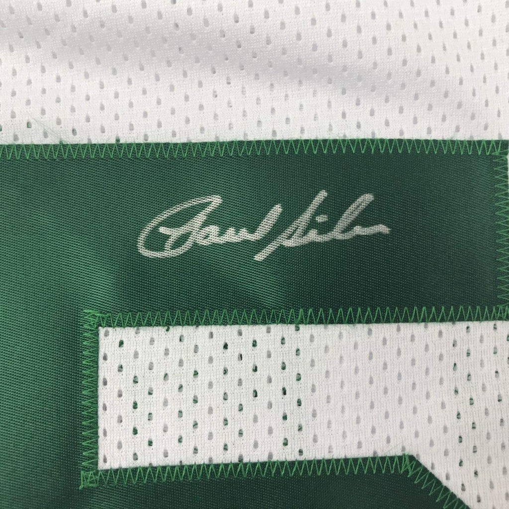 Framed Autographed/Signed Paul Silas 35x39 Boston White Basketball Jersey PSA/DNA COA