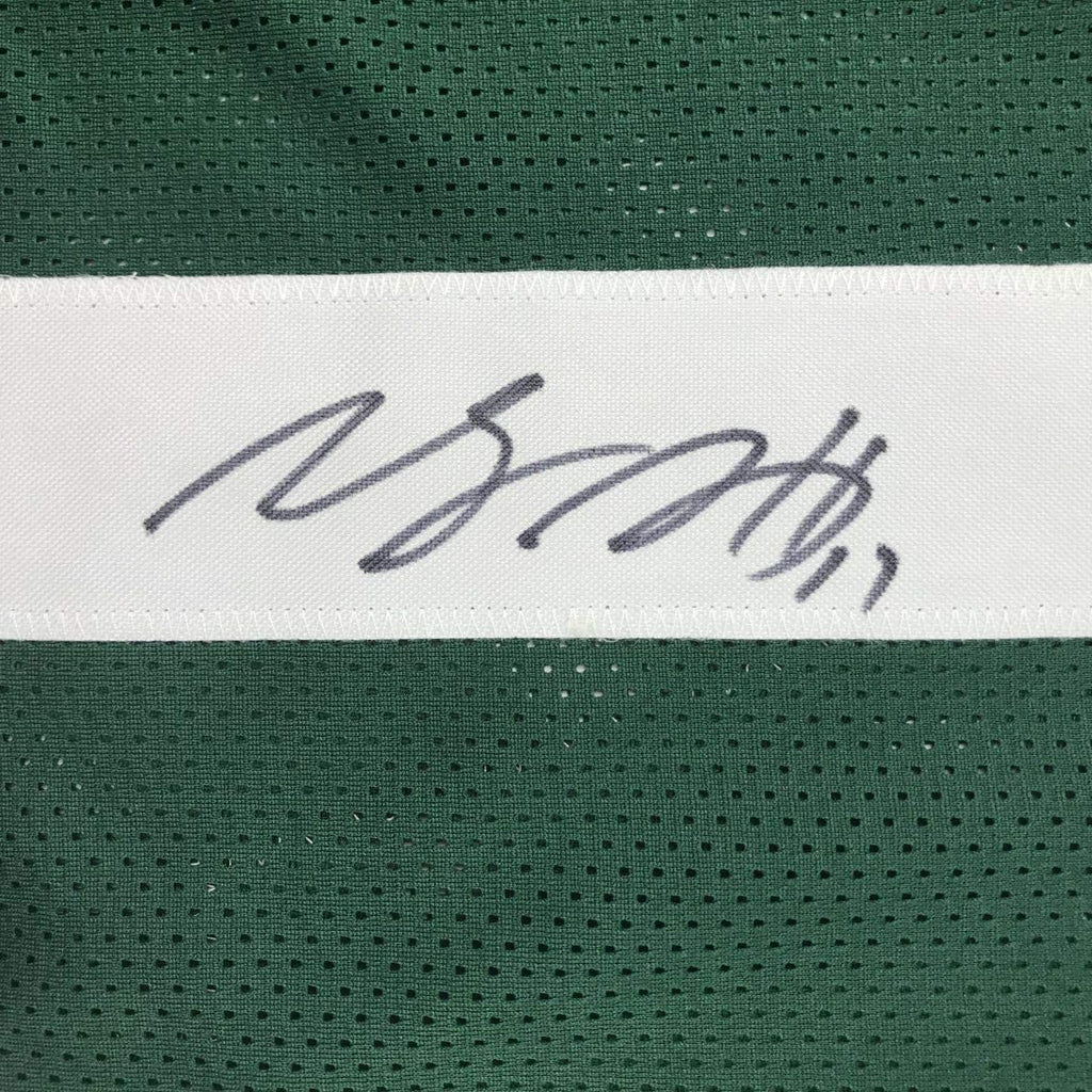 Autographed/Signed Davante Adams Green Bay Green Football Jersey JSA COA